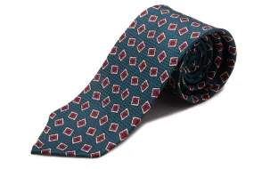 Aqua Green Jacquard Woven Tie