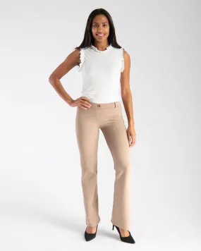 Boot-Cut | Classic Dress Pant Yoga Pants (Khaki Twill)