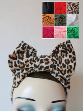 BOW KNOT Vintage Style Pre-tied Headband in 9 Colours (made to order)