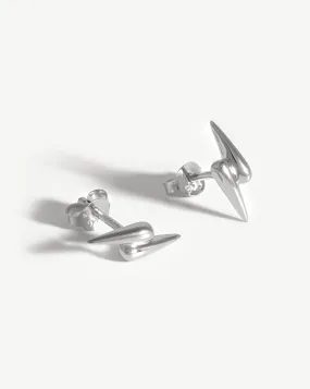 Double Claw Stud Earrings | Sterling Silver