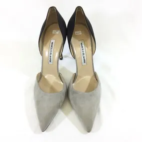 Manolo Blahnik Suede 2 Tone Stiletto Heels. Size 40