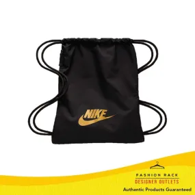 Nike Heritage 2.0 Gymsack Black/Black/Metallicgold