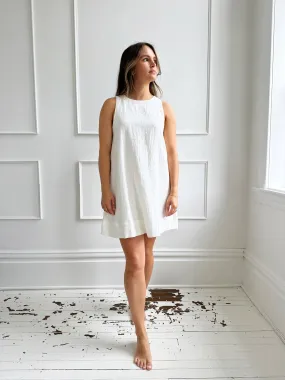 Sleeveless Linen Mini Dress- FINAL SALE