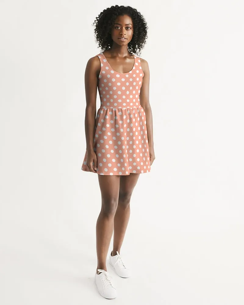 SMF Doll Feminine Scoop Neck Skater Dress