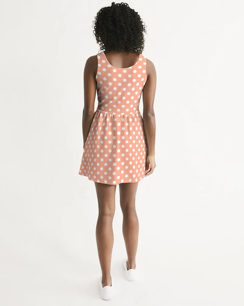 SMF Doll Feminine Scoop Neck Skater Dress